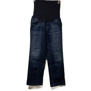A Pea in The Pod Capri Maternity Dark Wash High Belly Size XS